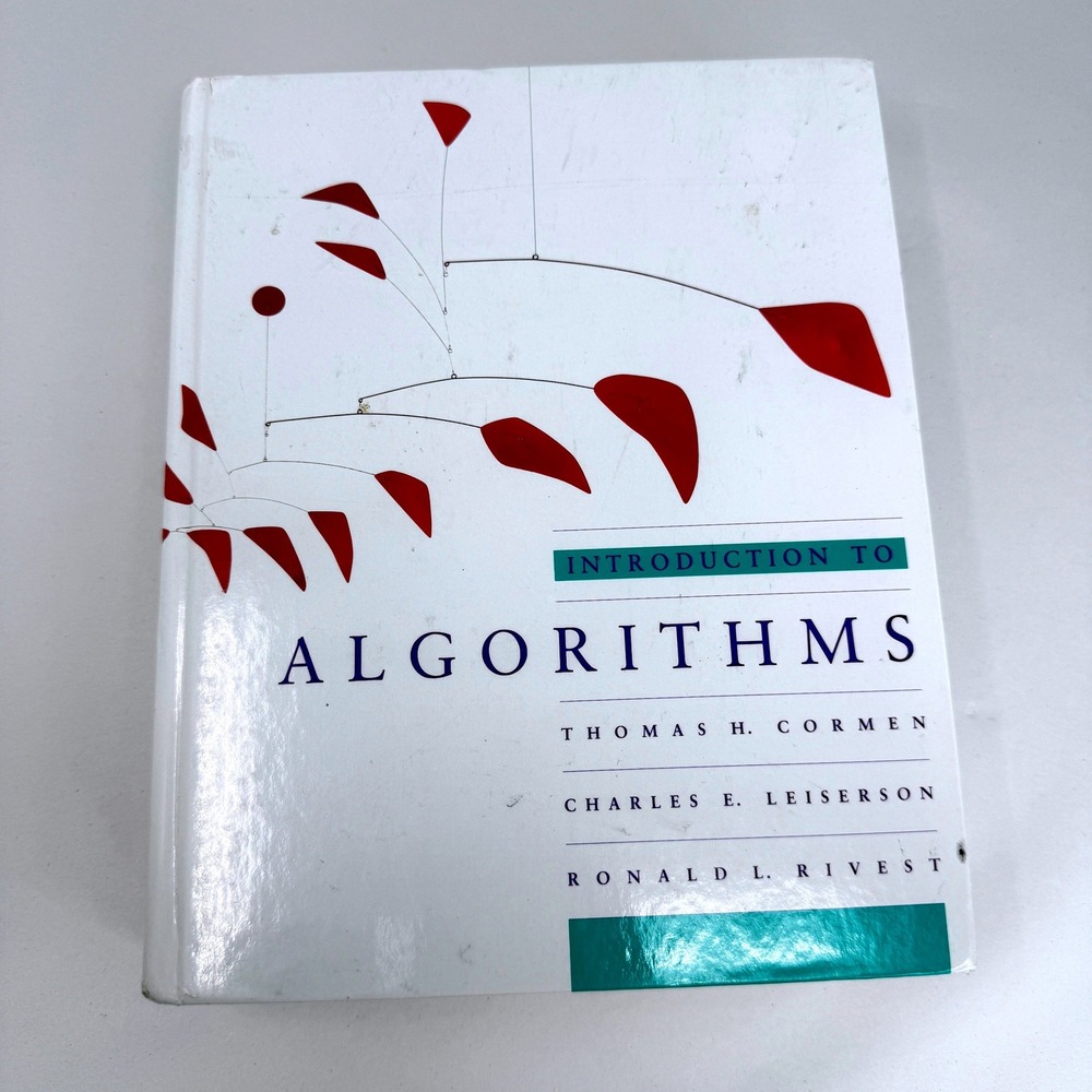 Introduction to Algorithms Cormen Leiserson Rivest Hardcover